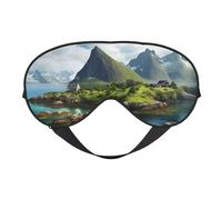 Antifaz para dormir de las Islas Noruegas, ajustable, transpirable, a la moda, para una experiencia de sueño cómoda