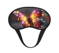 Antifaz para dormir de mariposas coloridas, máscara de ojos suave y transpirable, diseño de banda elástica adecuada para viajes y camping.
