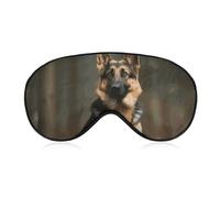 Antifaz para dormir de pastor alemán para mujeres y hombres, con correa ajustable, suave, transpirable, opaca, antideslizante, para dormir profundo, esencial para viajar