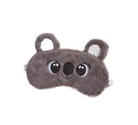 Antifaz para dormir de peluche, anime, bonito koala, diseño de dibujos animados, cubierta de ojos 3D, venda para los ojos, venda para los ojos de viaje, calma en la sombra, parche para el ojo (gris, 1