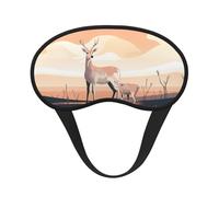 Antifaz para dormir de pie Sika Deer de cobertura completa, máscara de dormir relajante, sin estrés, máscara de ojos nocturna
