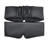 Antifaz para dormir de satén de seda, cómodo antifaz para dormir, cubierta de sombra de ojos, para relajarse, agrandar, parche de ojos para mujeres y hombres (negro, 4 unidades)