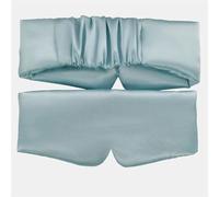 Antifaz para dormir de satén de seda, cómodo antifaz para dormir, cubierta de sombra de ojos, para relajarse, agrandar, parche para mujeres y hombres (azul, 3 unidades)