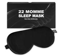 Antifaz para dormir de seda 100 % morera de 22 momme, máscara de ojos para mujeres y hombres, máscara opaca con correa ajustable, cubierta de ojos para dormir de lado, sombra de ojos suave rellena de