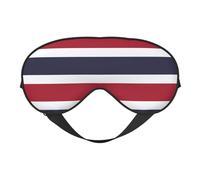 Antifaz para dormir de seda de imitación de la bandera de Tailandia, relajación, con correa elástica ajustable, ideal para viajes y sueño profundo