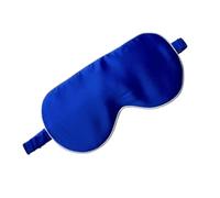 Antifaz para dormir de seda pura, doble cara, cubierta de ojos de seda de moda, sombra, venda suave para los ojos, ayuda de relajación de viaje, multicolor para toda la noche (azul 1)