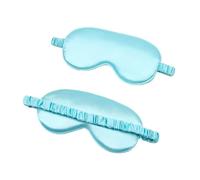 Antifaz para dormir de seda sintética para mujer, portátil, para viajes, siesta, para dormir, máscara de noche (verde claro, 3 unidades)