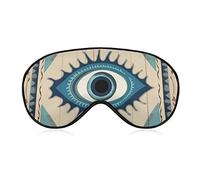 Antifaz para dormir diseño de mal de ojo tribal bohemio retro antifaz para dormir venda para los ojos con correa elástica diadema para mujeres y hombres para dormir siesta de viaje