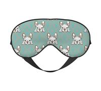Antifaz para dormir, diseño vintage de bulldog francés, para mujeres y hombres, cubreojos opacos para viajes/dormir