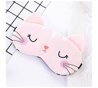 Antifaz Para Dormir Dormir Ojos Mascarilla Eyeña Algodón Gato EyePatch Dormir Máscara Durmiente Cuadro Ojo Cubierta Viajes Rest Ayuda Ojo Ayuda Ojo Vendavolds Antifaz Para Dormir Mujer (Size : Pink c