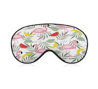 Antifaz para dormir, flamenco (15), cubierta de seda para ojos, satén suave, venda para los ojos, correa elástica, parasol nocturno, siesta de viaje para mujeres y hombres