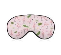 Antifaz para dormir, flamenco (19) relleno de seda de morera premium, antifaz para dormir de seda más suave y transpirable