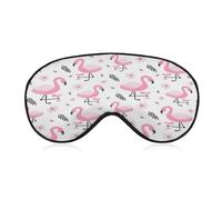 Antifaz para dormir, flamenco relleno de seda de morera premium, antifaz para dormir de seda más suave y transpirable