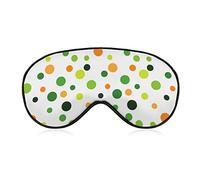 Antifaz para dormir Fresh Lemon Lime Orange Polka Dot Sleep Eye Mask Blindfold con correa ajustable Colorful Polkadot Soft Eye Cover para bloquear las luces