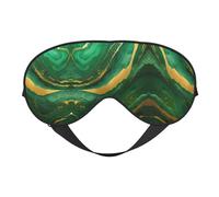 Antifaz para dormir geométrico negro y dorado, ajustable, transpirable, antifaz de moda para una experiencia de sueño cómoda