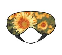 Antifaz para dormir, girasol dorado en el campo, máscaras para dormir, máscaras para dormir para mujeres y hombres, oscurecimiento para los ojos para viajar/dormir