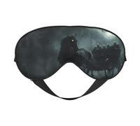 Antifaz para dormir, Halloween, fantasma, carruaje, luna, noche, antifaz para dormir, máscaras para dormir para mujeres y hombres, oscurecimiento para viajar/dormir
