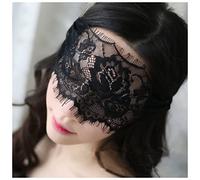 Antifaz Para Dormir Hollow Out Bondage Encaje Mascarilla for Play Pelaje Disfraces Accesorios Mujeres Erótica Lencería Vendedor Vendedor Ojo Cubierta Antifaz Para Dormir Mujer (Size : Black)