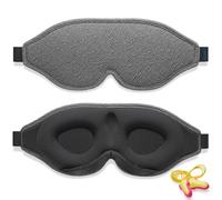Antifaz para Dormir Innovador para Hombres y Mujeres, Gris | Máscara con Diseño que Bloquea la luz y la Claridad 99.99%, para Dormir, Tomar una Siesta, Meditar, Descansar bien y Viajar