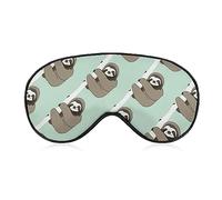 Antifaz para dormir Ligero y cómodo Antifaz para dormir con correa ajustable para dormir Trabajo de viaje, Antifaz para dormir Cubierta para ojos Patrón de pereza Cubierta para ojos