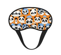 Antifaz para dormir ligero y cómodo con diseño de pandas, con correa ajustable para dormir, viajar, trabajar y meditar. Antifaz que bloquea la luz.