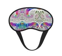 Antifaz para dormir ligero y cómodo con diseño floral teñido anudado colorido, con correa ajustable para dormir, viajar, trabajar por turnos y meditar. Antifaz que bloquea la luz.