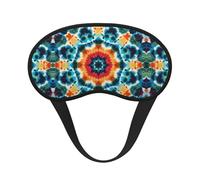 Antifaz para dormir ligero y cómodo con diseño tie-dye colorido, con correa ajustable para dormir, viajar, trabajar por turnos y meditar. Antifaz que bloquea la luz.