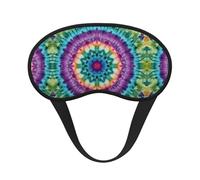 Antifaz para dormir ligero y cómodo con diseño tie-dye, con correa ajustable para dormir, viajar, trabajar por turnos y meditar. Antifaz que bloquea la luz.