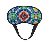 Antifaz para dormir ligero y cómodo con diseño tie-dye, con correa ajustable para dormir, viajar, trabajar por turnos y meditar. Antifaz que bloquea la luz.