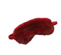 Antifaz para dormir ligero y cómodo, súper suave, ajustable, de felpa, para dormir, turno, siestas de trabajo, para hombres y mujeres (rojo vino)