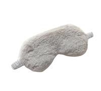 Antifaz para dormir ligero y cómodo, súper suave, ajustable, de felpa, para dormir, turno, siestas de trabajo, para hombres y mujeres (gris)