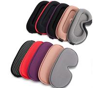 Antifaz para Dormir Mala de Espuma de Memoria 3D Silk Sleep Mask Mujeres Soft Mujeres Matches de Ojo Comodidad de diseño Tridimensional Masilla Facma de la Cara Noche Transpirable (Color : Purple)