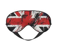 Antifaz para dormir, máscara de dormir Union Jack con correa ajustable