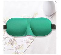 Antifaz Para Dormir Máscara de ojo de dormir 3D Gafas de viaje Rest Sopa de sombra Máscara cubierta Shade Eye Parche Paved Vendfold Antifaz Para Dormir Mujer(Green)