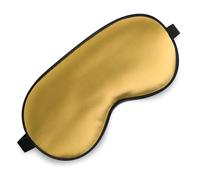 Antifaz para dormir, máscara de ojos de seda para dormir con correa ajustable, sombra de ojos vendada para hombres y mujeres, cómoda y suave, sombra de ojos para dormir nocturno (dorado)
