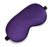 Antifaz para dormir, máscara de ojos de seda para dormir con correa ajustable, sombra de ojos vendada para hombres y mujeres, cómoda y suave, sombra de ojos para dormir nocturno (morado oscuro)