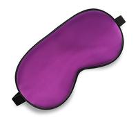 Antifaz para dormir, máscara de ojos de seda para dormir con correa ajustable, sombra de ojos vendada para hombres y mujeres, cómoda y suave, sombra de ojos para dormir nocturno (morado)