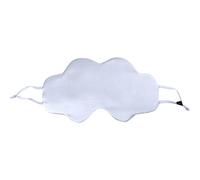 antifaz para dormir Máscara De Ojos En Forma Nube For Dormir Fresca Y Transpirable Que Bloquea La Luz(Silver)