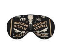 Antifaz para dormir, máscara elástica para ojos para dormir, unisex, cómoda máscara para dormir para viajes en avión, yoga, siesta, compatible con Witch Magic Spirit Board Raven Crow Skull Ocultism Se