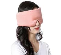 Antifaz para Dormir Mascarilla For Dormir De Seda Morera, Parche For El Ojo Que Bloquea La Luz, Antifaz, Y Acolchado, Ayuda For For Viaje, For(Pink)