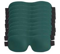 Antifaz para dormir opaco, 3D cómodo para mujeres y hombres (verde oscuro-10)