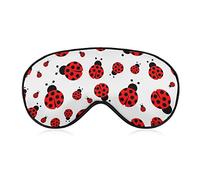 Antifaz para dormir para hombres y mujeres, compatible con Ladybug Red Black Dots White Sleeping Mask Blindfold, antifaz para dormir transpirable, BlockLight Soft Comfort Eyes Cover para viajes, yog