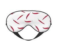 Antifaz para dormir para mujeres y hombres, antifaz suave de viaje con chile seco, máscara para dormir, con hebilla ajustable, para mujeres y hombres, divertidas vendas para juegos de fiesta