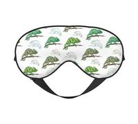 Antifaz para dormir para mujeres y hombres, caricaturas, con bonito lagarto camaleón, antifaz de viaje suave para dormir, máscara de dormir con hebilla ajustable, para mujeres y hombres, divertidas