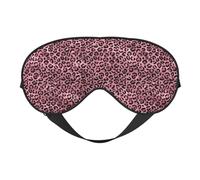 Antifaz para dormir para mujeres y hombres, con estampado de leopardo rosa, hebilla ajustable, máscara de viaje para dormir, máscara de dormir, cómoda máscara de dormir para mujeres y hombres