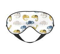 Antifaz para dormir para mujeres y hombres, dibujos animados de lagarto camaleón B, antifaz suave de viaje para dormir, máscara de dormir con hebilla ajustable para mujeres y hombres, divertidas