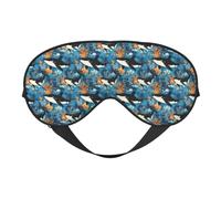Antifaz para dormir para mujeres y hombres, diseño de ballenas asesinas bajo el agua, con hebilla ajustable, máscara de viaje para dormir, máscara de dormir, cómoda máscara de dormir para mujeres y