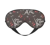 Antifaz para dormir para mujeres y hombres, diseño de corazón de las Torres Eiffel, antifaz de viaje suave para dormir, máscara de dormir con hebilla ajustable para mujeres y hombres, divertidas