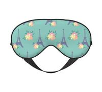 Antifaz para dormir para mujeres y hombres, diseño de las Torres Eiffel, antifaz de viaje suave para dormir, con hebilla ajustable, para mujeres y hombres, divertidas vendas para juegos de fiesta