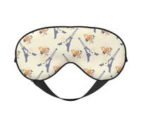 Antifaz para dormir para mujeres y hombres, diseño de las Torres Eiffel, antifaz suave de viaje para dormir, con hebilla ajustable, para mujeres y hombres, divertidas vendas para juegos de fiesta